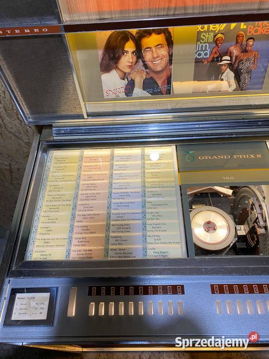 Szafa grająca ROCKOLA 425 Grand Prix z 1959 roku Pozostałe