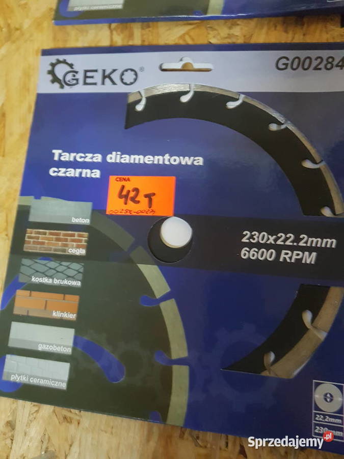 Tarcza diamentowa czarna 230x222mm Geko Głogowa