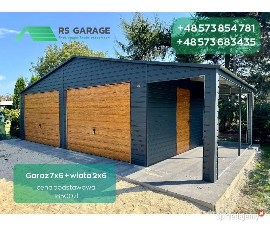 Garaż blaszany ocynkowany profil zamknięty Warszawa sprzedam