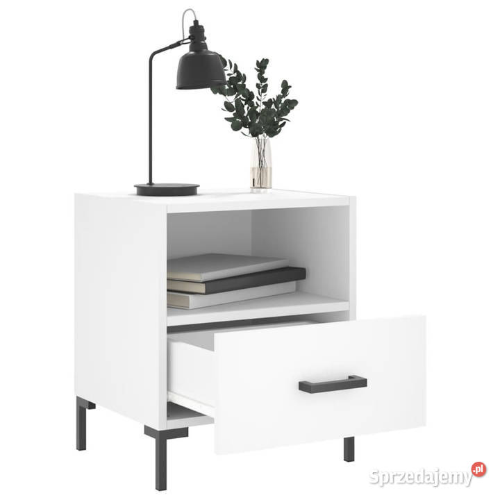 Szafki nocne 2 białe 40x35x475 WM827437 Warszawa