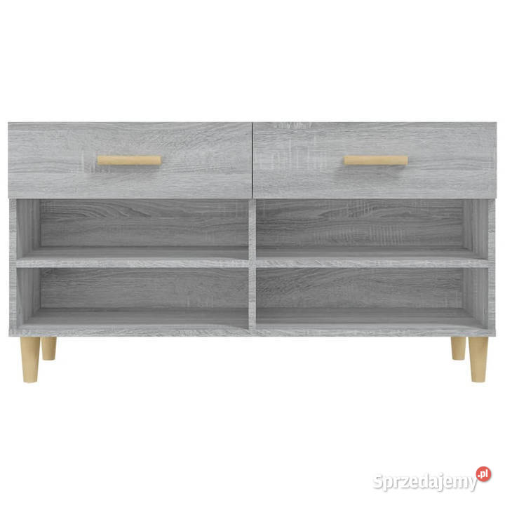 Szafka na buty szary dąb sonoma 102x35x55