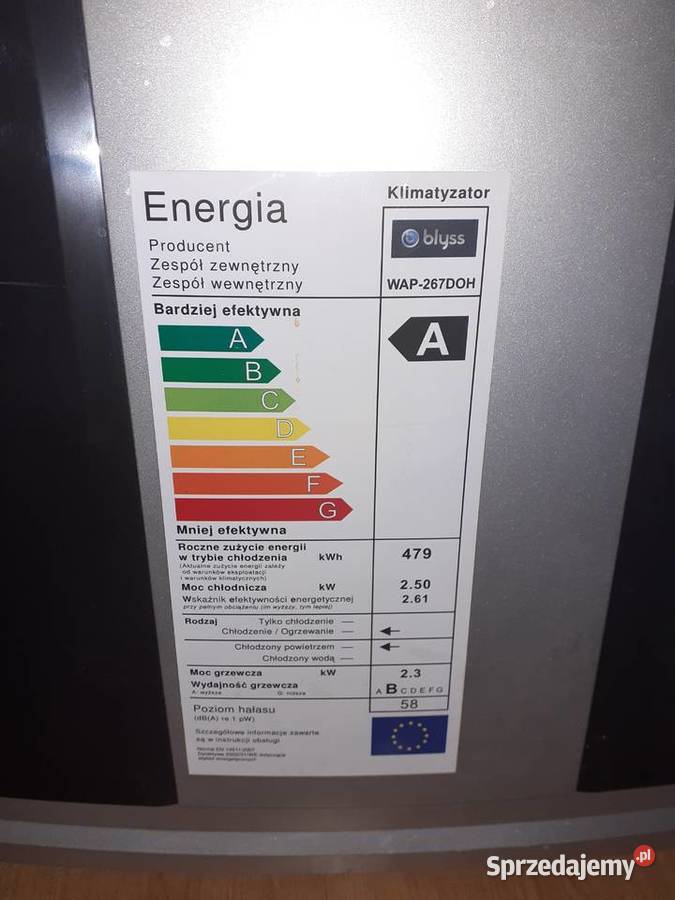 Klimatyzacja Blyss A wydajny 100 Tanio Sulejówek