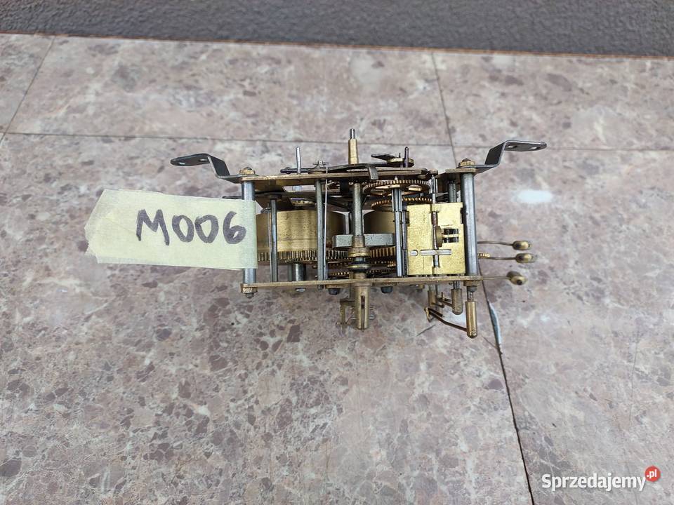 M006 Mechanizm starego zegara kominkowego