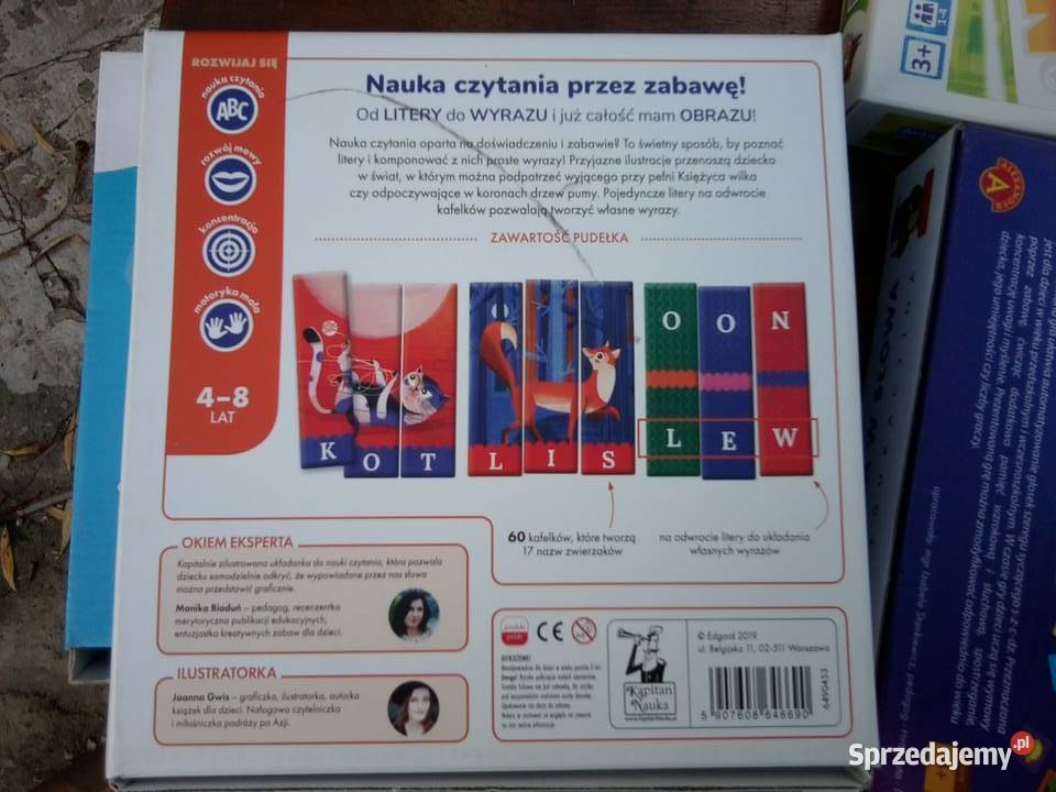 Gry planszowe edukacyjne dzieci 38 lat układamy Knurów