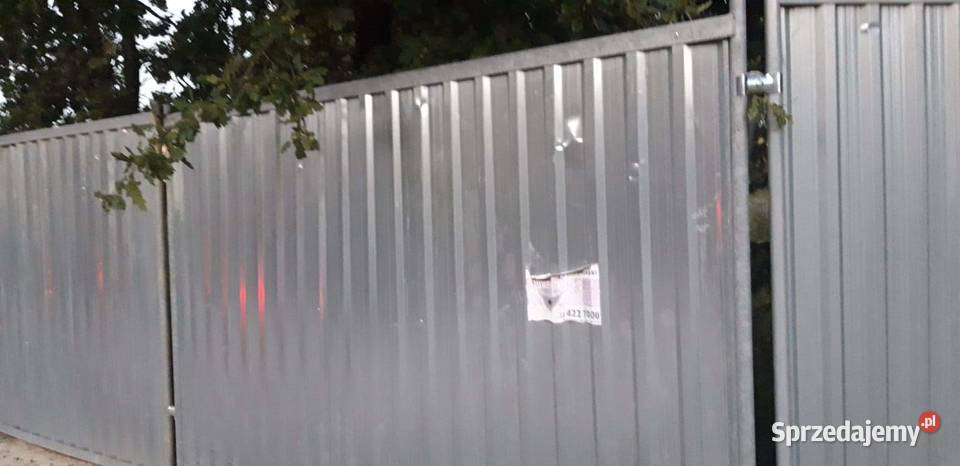 Ogrodzenie blaszane ocynk budowlane Trzebnica