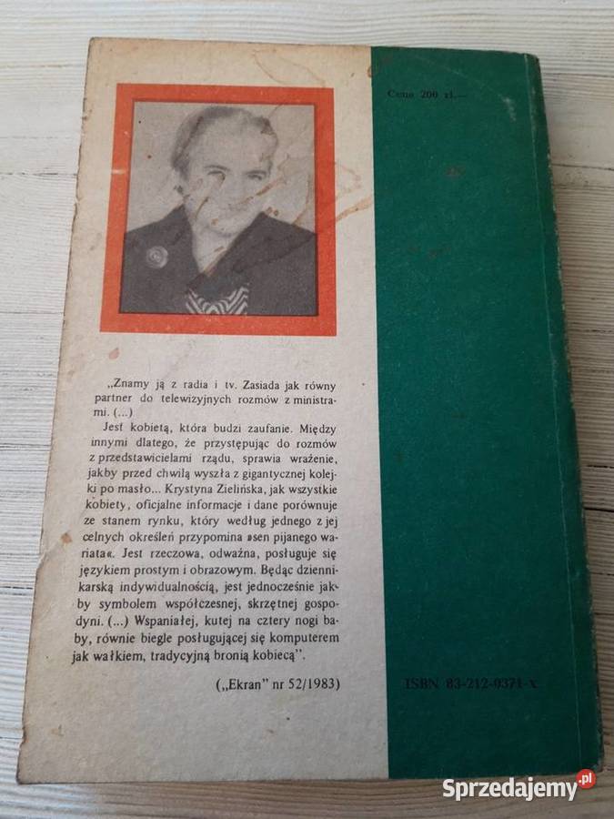 Karnet nie z balu Krystyna Zielińska 1985 Bielsko-Biała