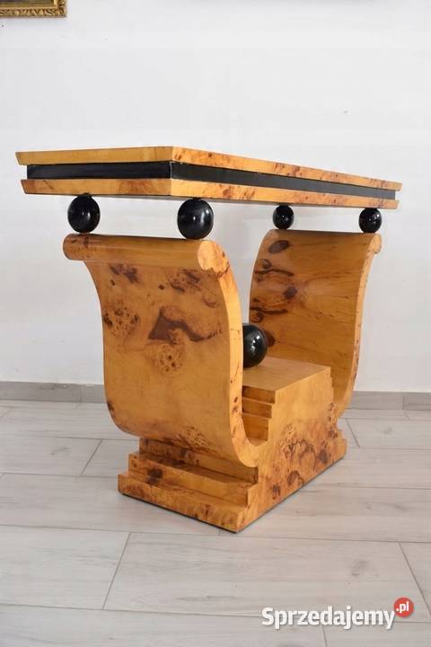 Drewniany Stolik Stół Konsola Art Deco Salon Kraków sprzedam
