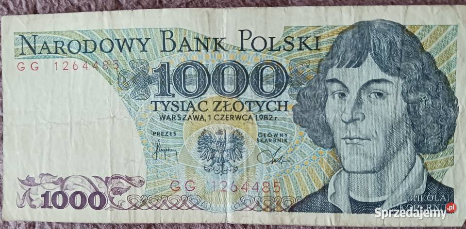 1000 M Kopernik seria GG 1VI1982 r Konin