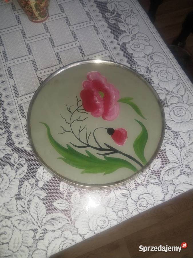 Tortownica PRL szklana Kobylnica sprzedam