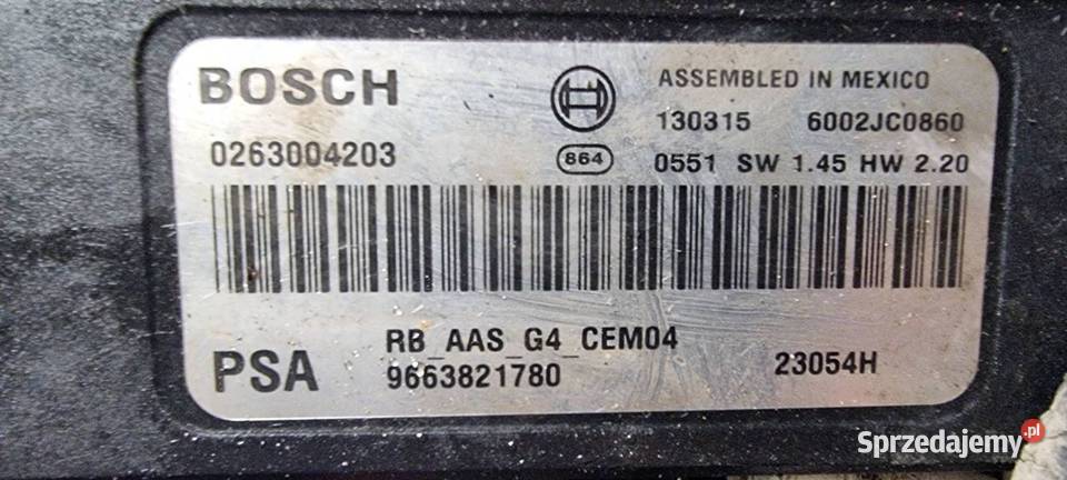 MODUŁ VOLKSWAGEN POLO 6N 0263004203 Lipno