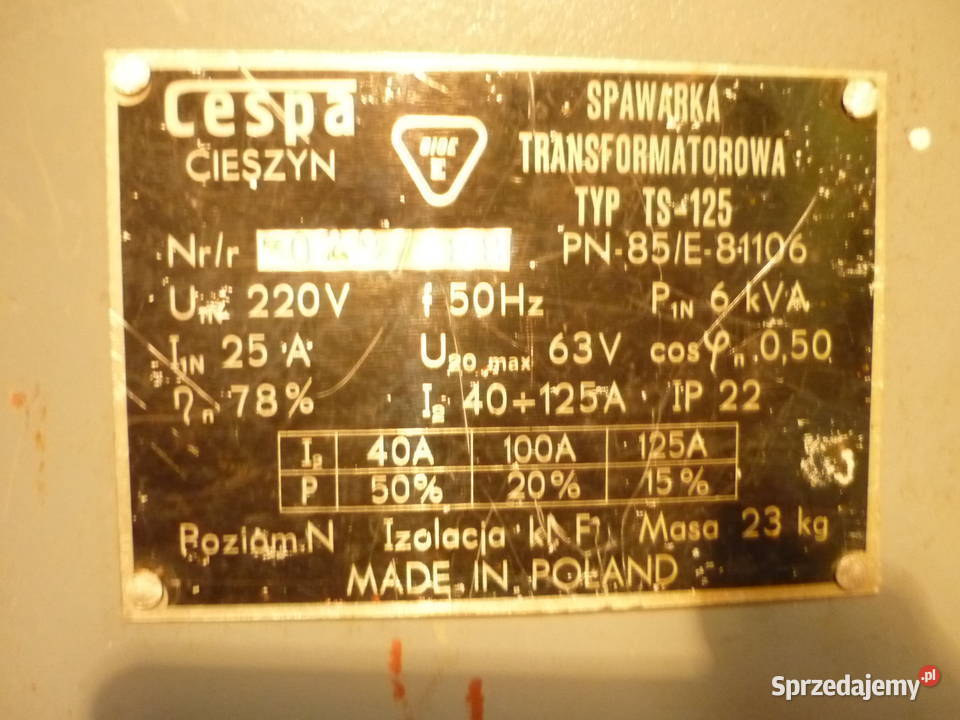 spawarka cespa cieszyn Szczecin sprzedam