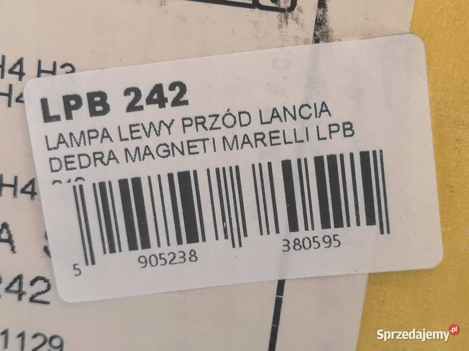 LAMPA LEWY PRZÓD LANCIA DEDRA 19941999 MAGNETI
