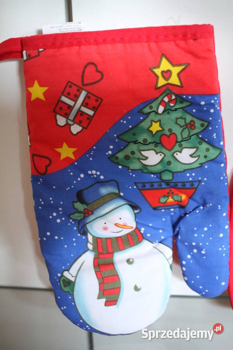 rękawice łapki kuchenne święta prezent komplet Toruń sprzedam