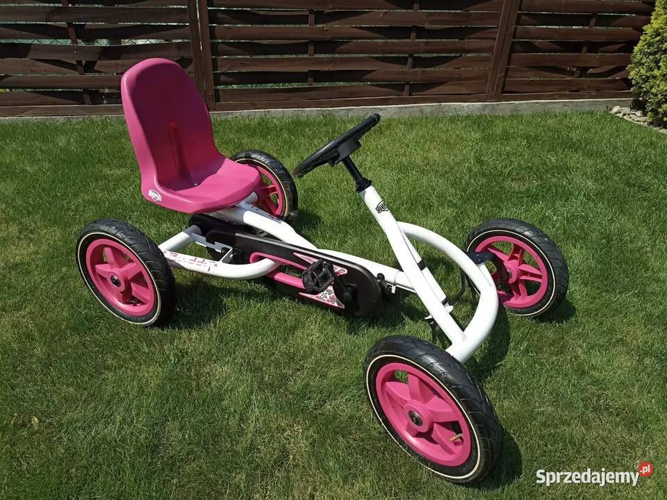 BERG Gokart na pedały Buddy biało różowy 38 lat Łuków