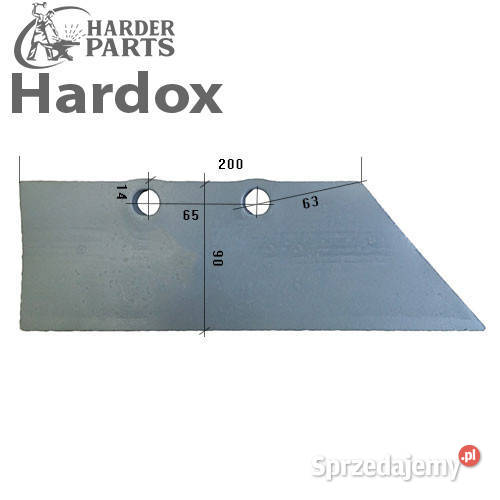 Lemiesz przedpłużka HARDOX 10732P części do Suwałki