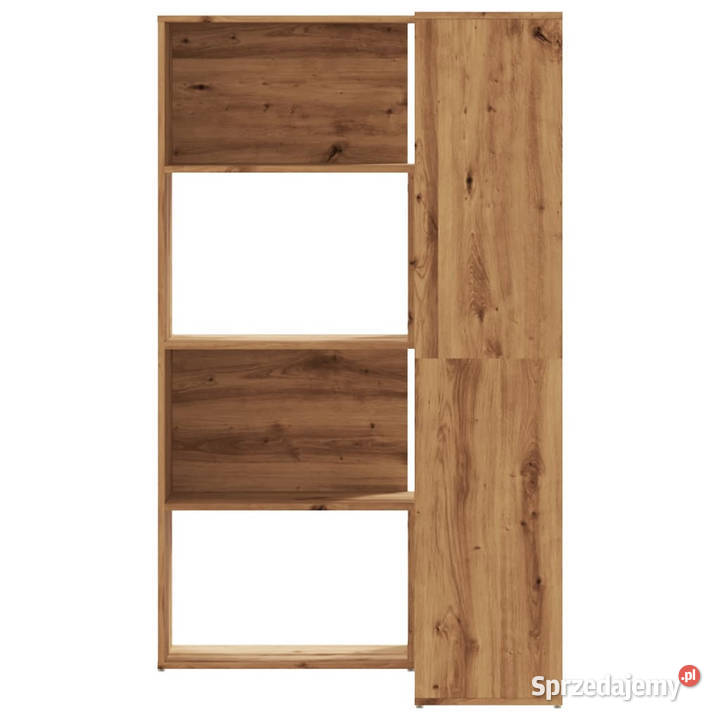 4poziomowy regał narożny dąb artisian 85x85x140 Regały