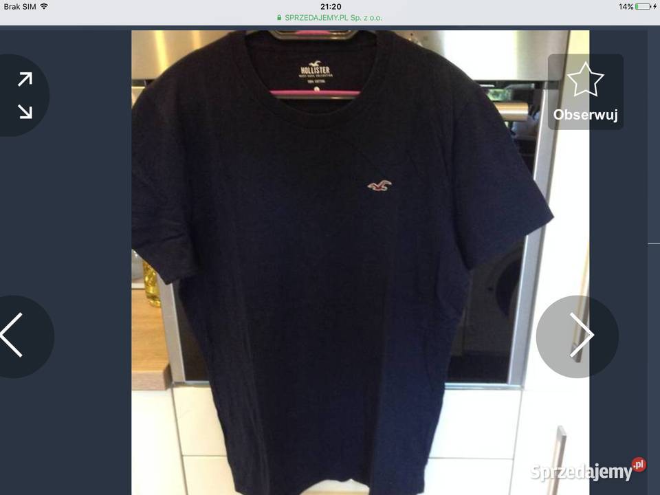 Koszulka Męska HOLLISTER L NOWA Nowa Sól