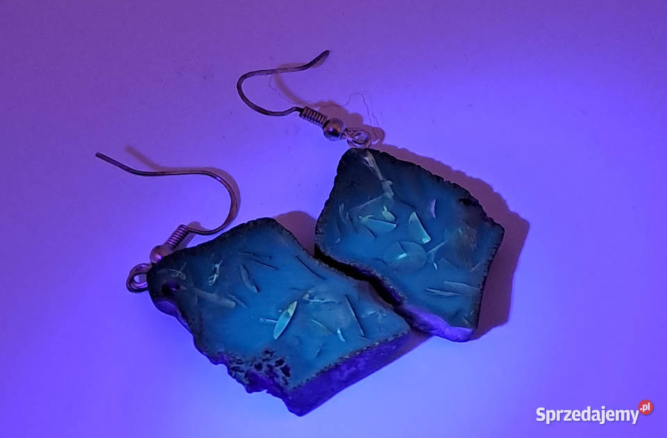 Kolczyki z BURSZTYNU bursztyn bałtycki plaster Warszawa