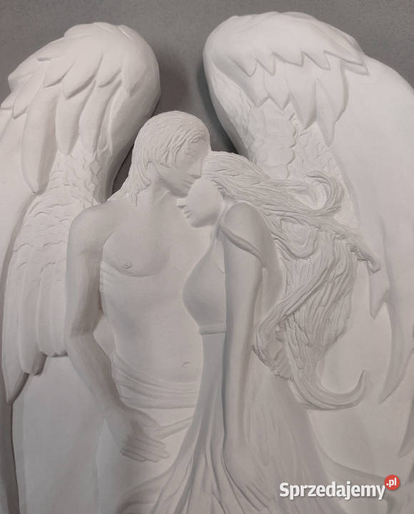 PŁASKORZEŹBA zakochany ANIOŁ ozdoba DEKORACJA na Warszawa