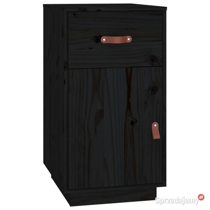Szafka do biurka czarna 40x50x75 lite drewno mazowieckie sprzedam
