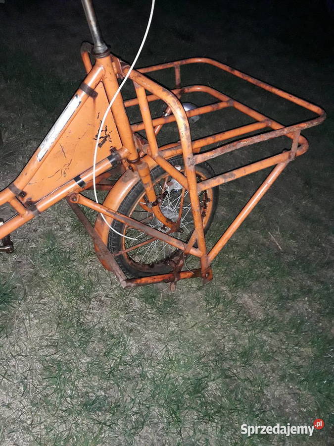 Zabytkowy rzadki cargo rower Falter transportowy Rowery i akcesoria Warszawa sprzedam