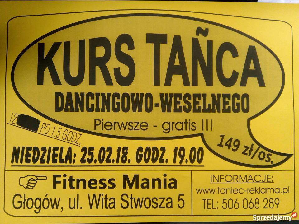 KURS TAŃCA DANCINGOWOWESELNEGO GŁOGÓW dolnośląskie Głogów