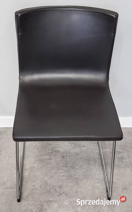 Krzesło Ikea Bernhard czarna skóra Częstochowa