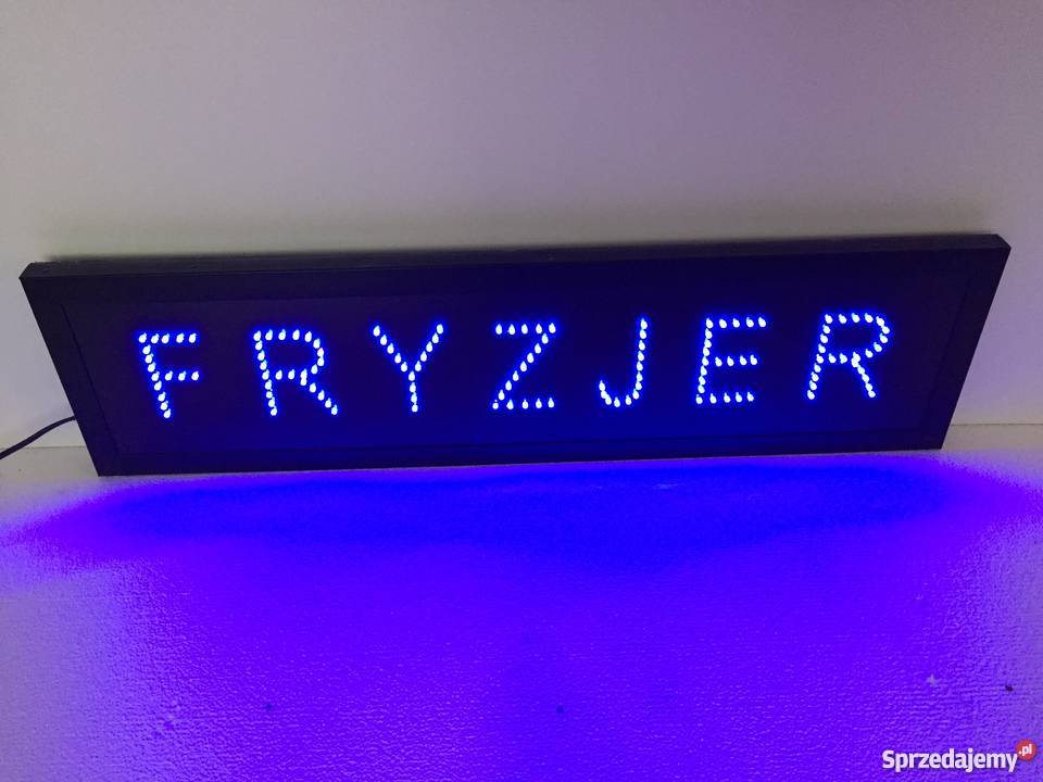 FRYZJER LED reklama 77x20 NOWA PRODUCENT Katowice