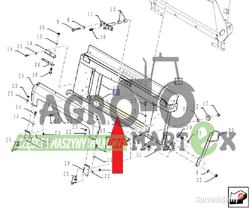 87033459 ZABEZPIECZENIE USZCZELKI CNH Wichrów