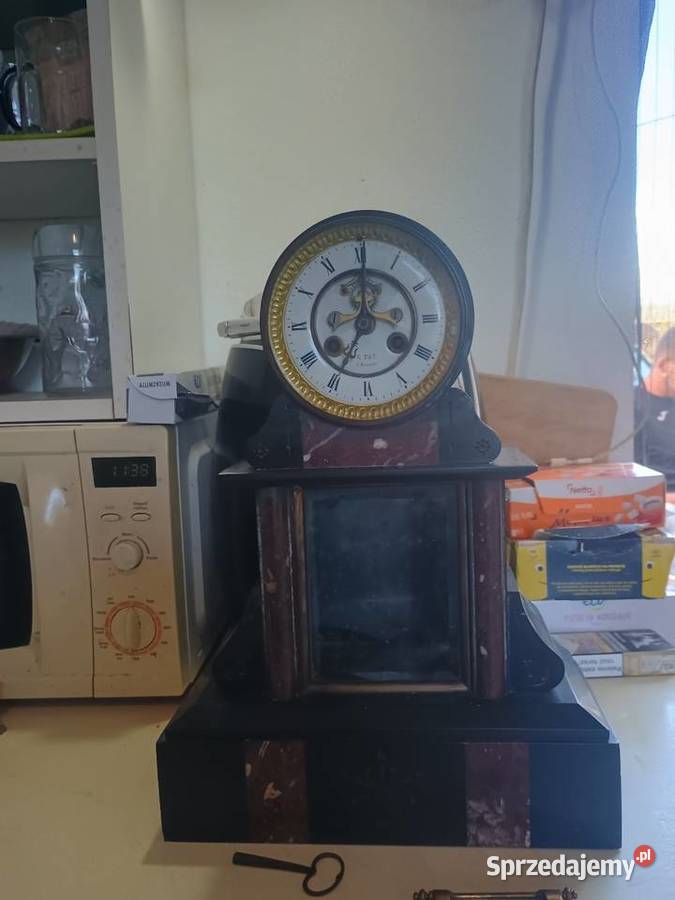 Kominkowy zegar francuski brokot Rzeszów