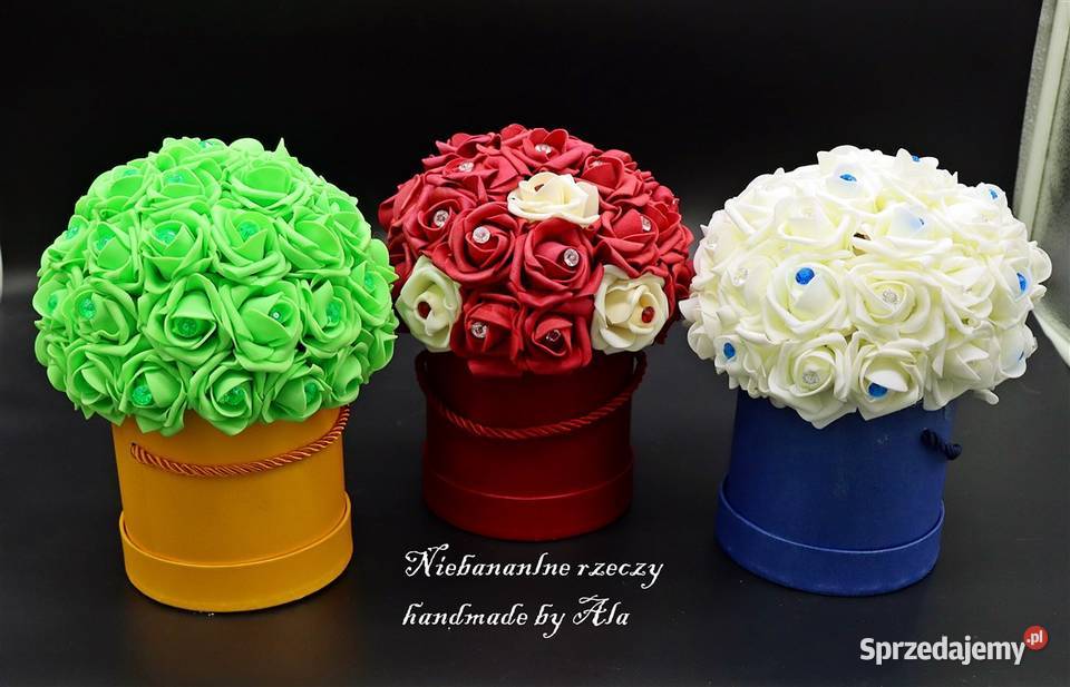 Flower box prezent Dzień Mamy Kwiaty Dzień Babci Kutno