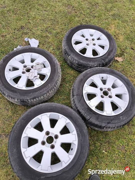Felgi aluminiowe 15 Opel z oponami letnimi Wręczyca Wielka