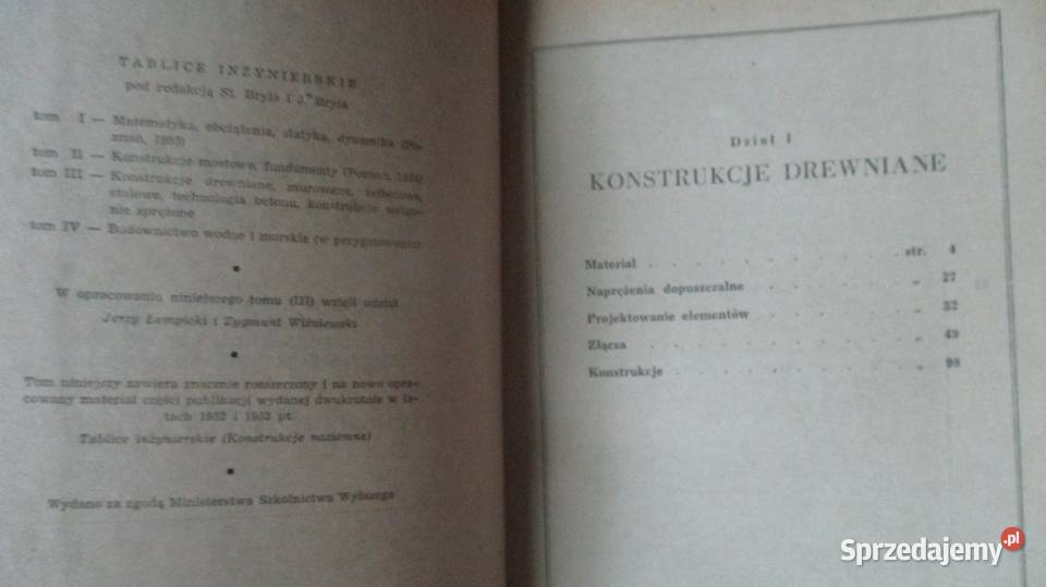 Tablice inżynierskiecz III budownictwo