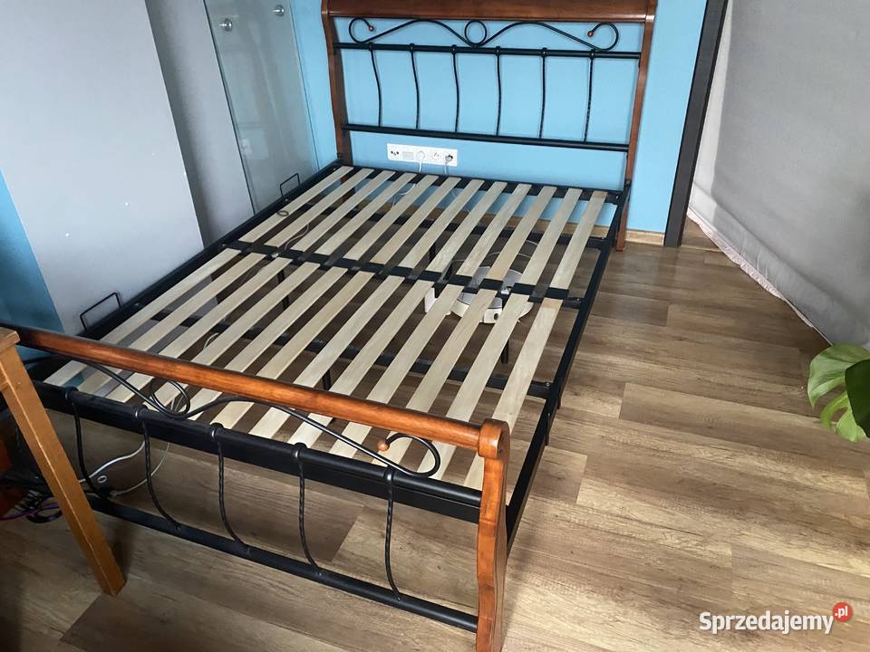 Rama łóżka Signal metalowa czereśnia antyczna Skawina