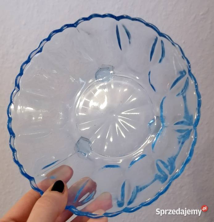 Dwie szklane salaterki Huta Ząbkowice Prawdziwy Piekary Śląskie sprzedam