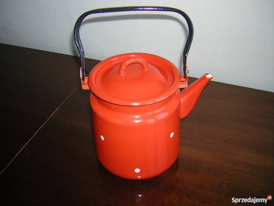 Czajnik emaliowany do używania dekoracji Warszawa