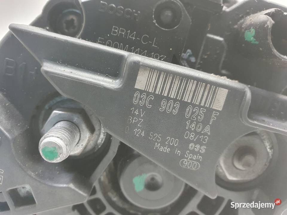 Skoda Rapid 12 TSI ALTERNATOR bosch 03C903025F Janów