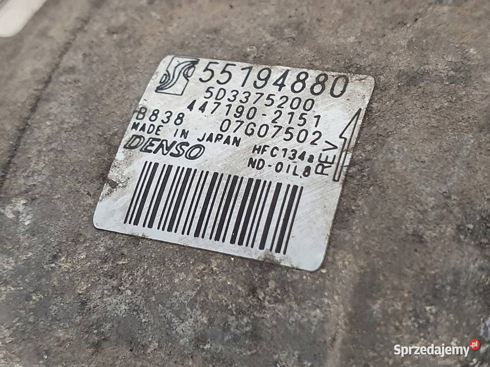 SPRĘŻARKA KLIMATYZACJI Fiat Grande Punto 14 8V Chełm