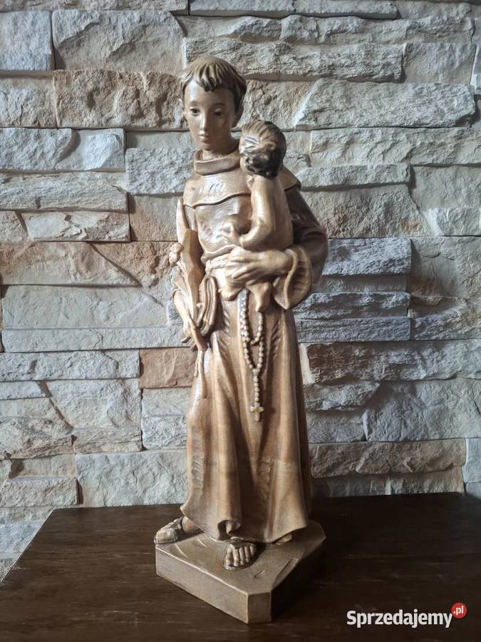 Rzeźba z drewna ŚwAntoni Patron Zagubionych i Lubień