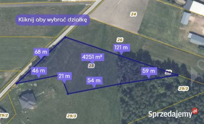 Sprzedam działkę Cierchy