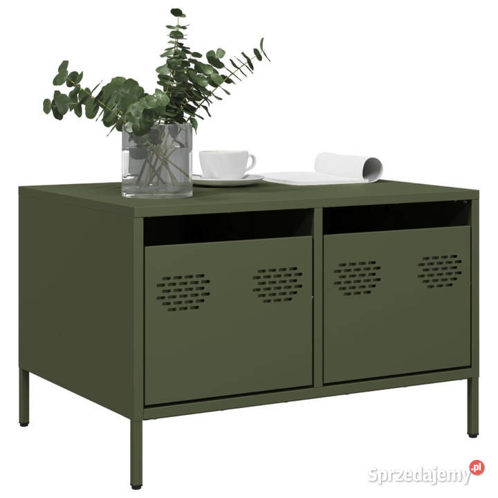 Szafka RTV oliwkowa 68x50x435 stal walcowana na Warszawa