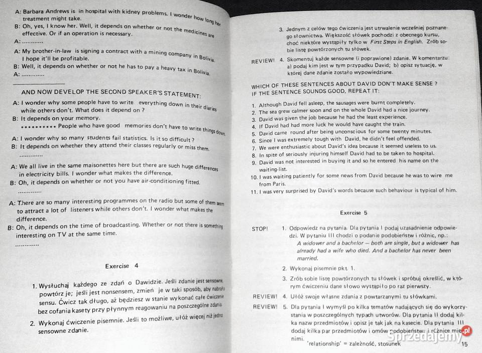 The next steps in English Kurs 910 Henryk Pozostałe Książki i Podręczniki Chełm