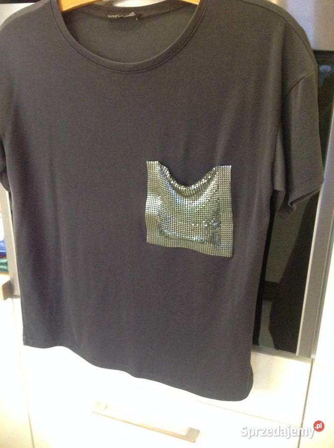 T shirt Koszulka Grafitowa Damska S Kieszeń Nowa Sól sprzedam