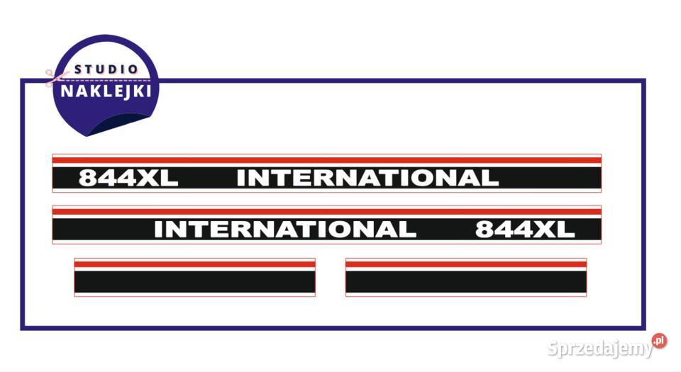 Naklejki traktor 844XL International Case Pozostałe Części i osprzęt rolniczy mazowieckie Pułtusk