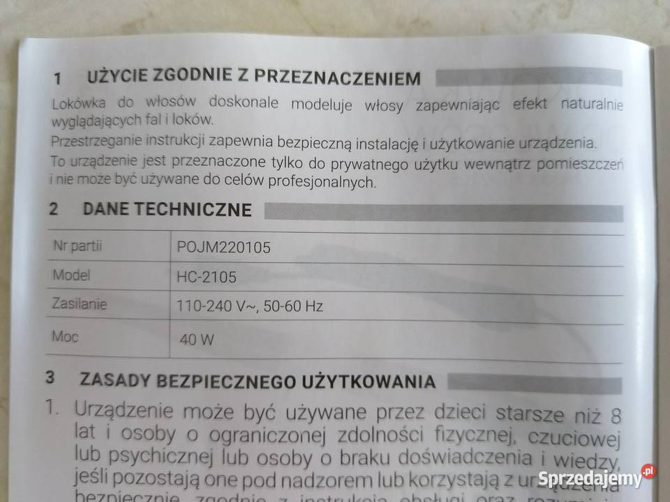 NAJTANIEJ Lokówka Stożkowa Ceramiczna Loki Fale Zabrze