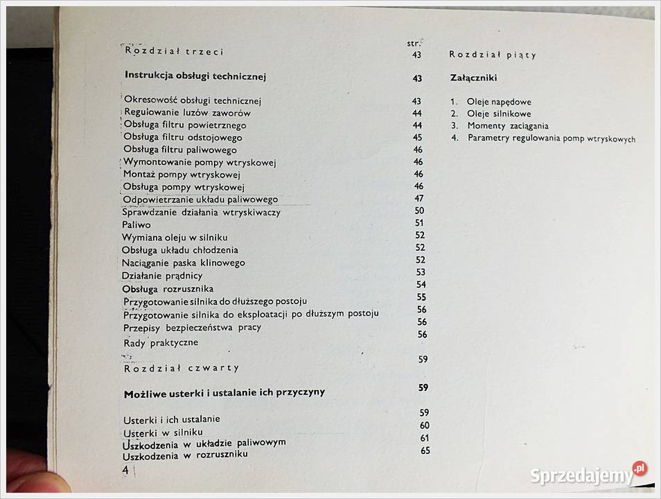 Katalog części silnik D2500K Motor Diesel Żary