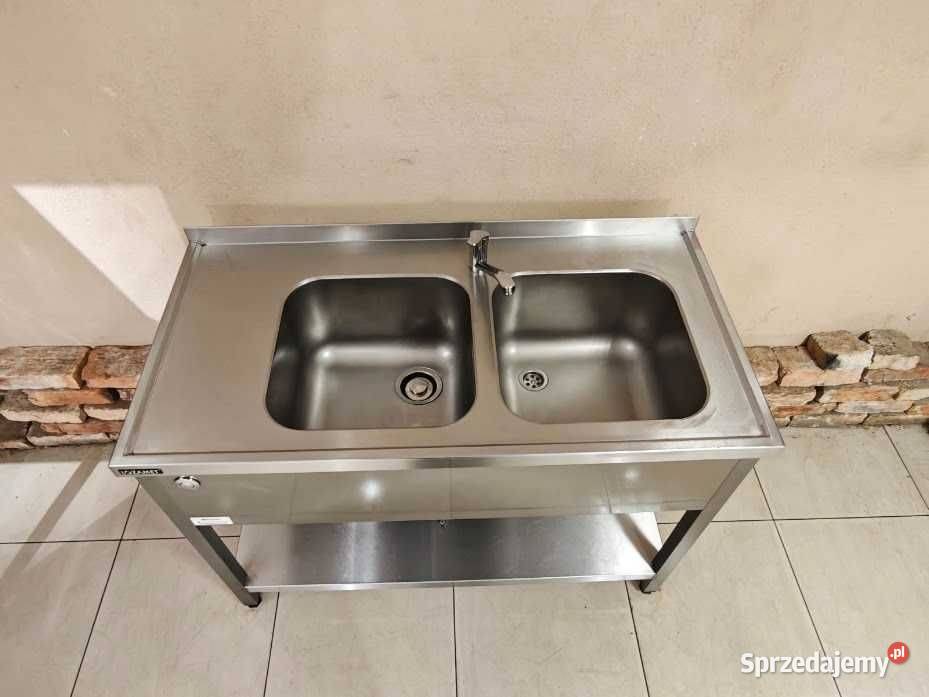 Zlew gastronomiczny 2komorowy Lozamet młynek