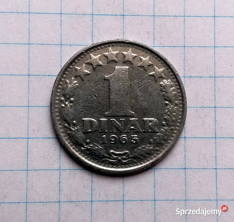 1 DINAR 1965 JUGOSŁAWIA Piszczac