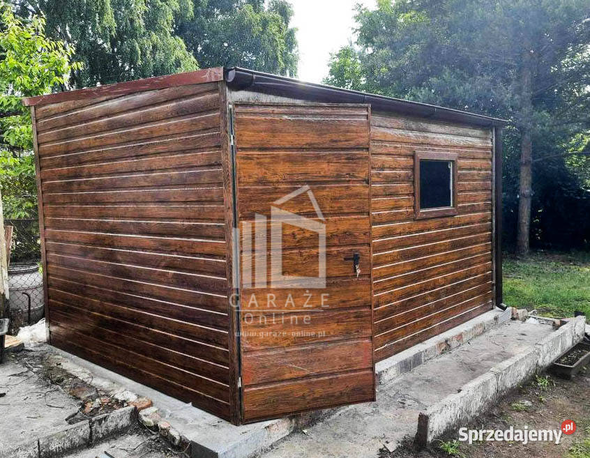 SCHOWEK DOMEK OGRODOWY 4m x 3m drzwi 2x okno Łęczyca