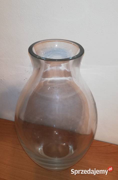Szklany wazon grube szkło mazowieckie Warszawa sprzedam